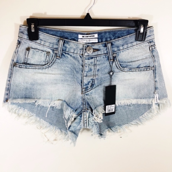 One Teaspoon Pants - One Teaspoon NWT Hart Bonita Low Waist Denim Short
